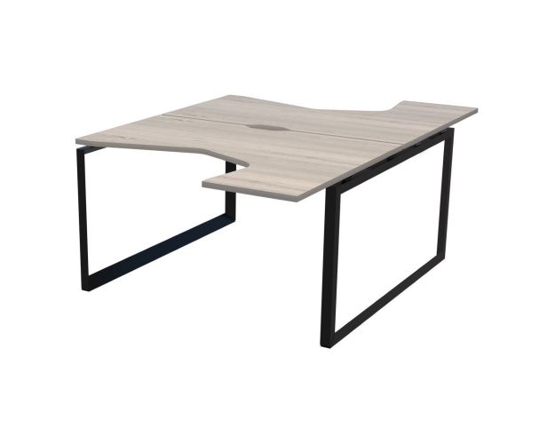 Бенч эргономичный на 2 рабочих места на металлокаркасе НТМП.О.Б2-060 Сосна винтер/Антрацит Бенч эргономичный на 2 рабочих места на металлокаркасе НТМП.О.Б2-060 Сосна винтер/Антрацит